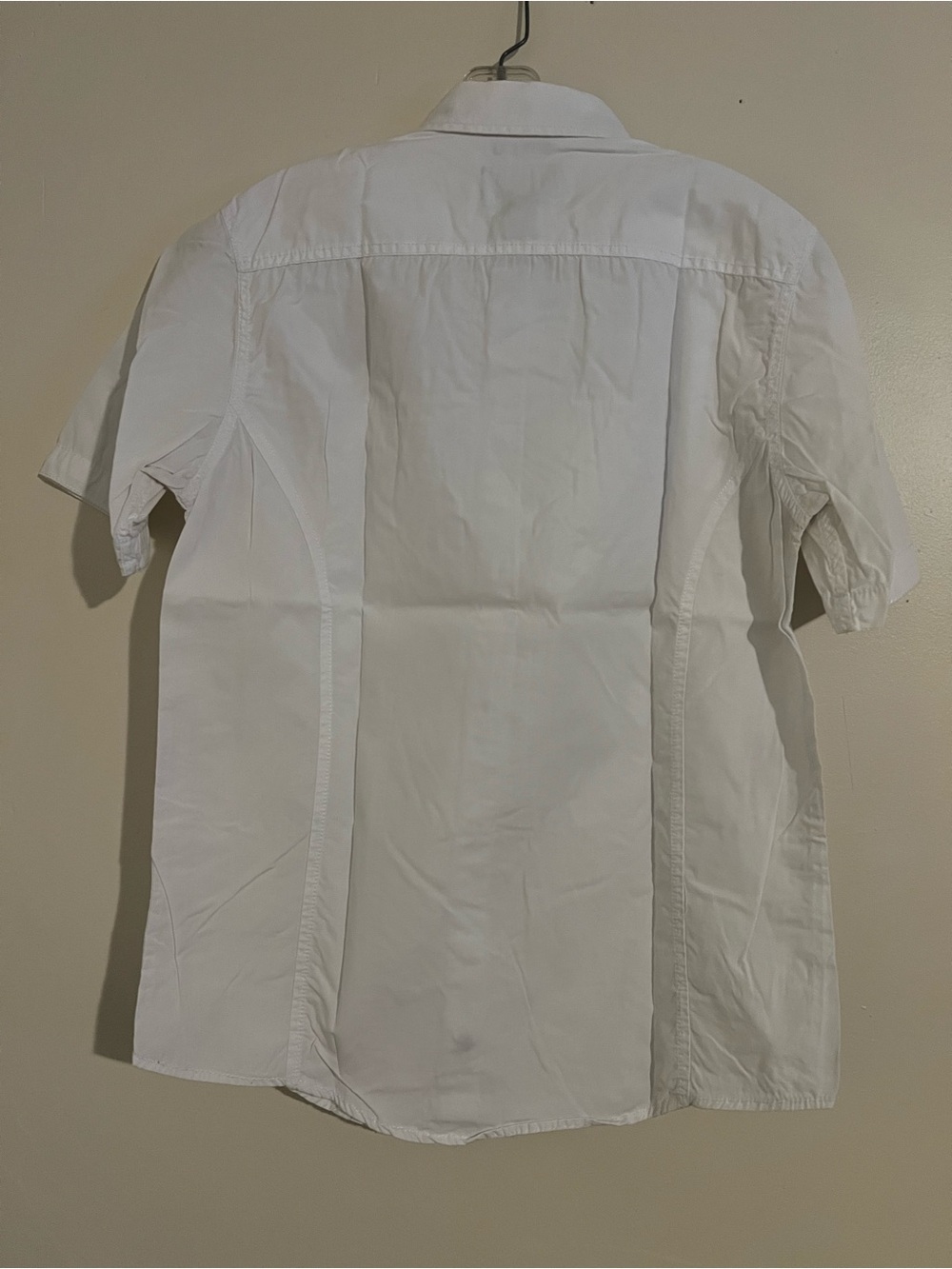 † American Rag White Racing Patch Button Up Shirt - Small - Picture 2 of 5